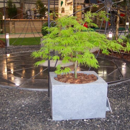 Bac à fleurs - finition meulée