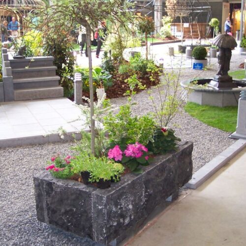 Bac à fleurs finition brute